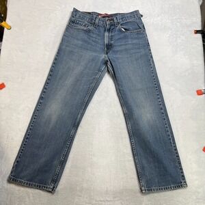 Levi's 569 Loose Straight Jeans Women's 18 Blue Denim Regular Fit - 29x27.5